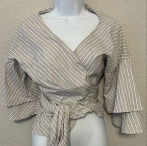 WAYF Wrap Blouse